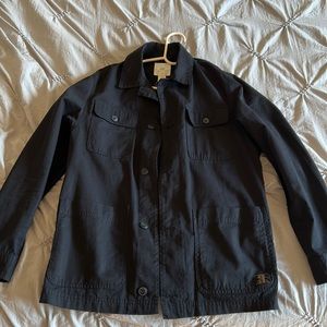Black h&m cargo button up jacket